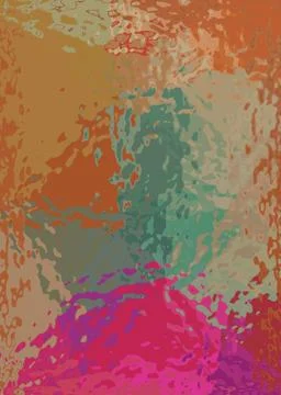 Digital art abstract pattern. Hand drawing modern style art print. Futuristic イラスト素材