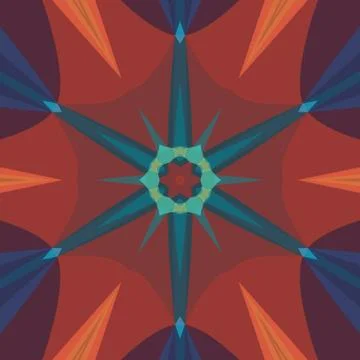 Digital art abstract pattern. Hand drawing modern style art print. Futuristic イラスト素材