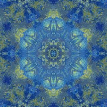 Digital art abstract pattern. Hand drawing modern style art print. Futuristic Stock Illustration