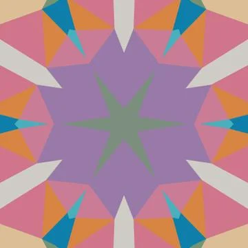 Digital art abstract pattern. Hand drawing modern style art print. Futuristic Illustrazione stock