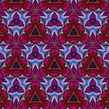 Digital art abstract pattern. Hand drawing modern style art print. Futuristic Illustrazione stock