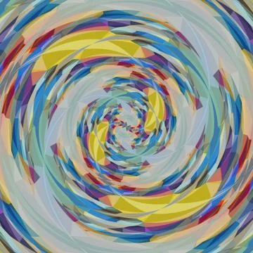 Digital art abstract pattern. Hand drawing modern style art print. Futuristic Illustrazione stock