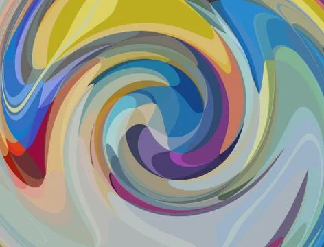 Digital art abstract pattern. Hand drawing modern style art print. Futuristic Stock Illustration