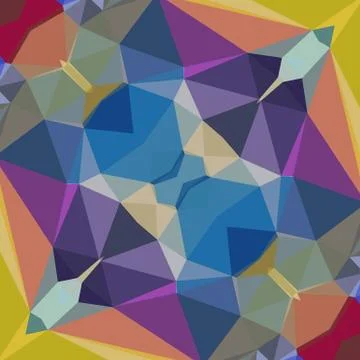 Digital art abstract pattern. Hand drawing modern style art print. Futuristic Stock Illustration