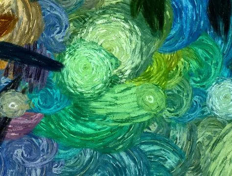 Digital art abstract pattern. Hand drawing modern style art print. Futuristic Stock Illustration