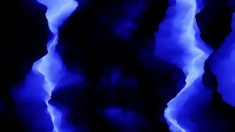 Digital art electric lightning bolt on black and blue background Vídeos de archivo 292958499