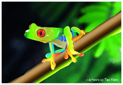 Digital Art - Frog - Illustration Stock Illustration