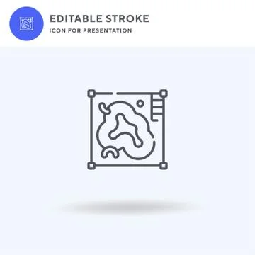 Digital Art icon vector, filled flat sign, solid pictogram isolated on white Illustrazione stock