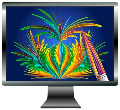 Digital Art Illustrazione stock