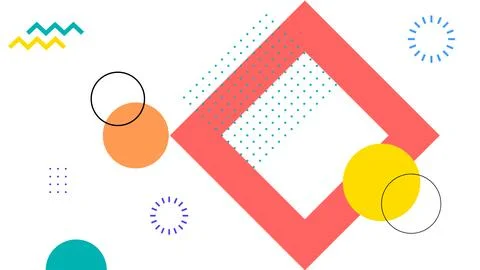 Digital Art Minimalist Composition Stock Illustration