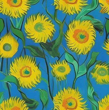 Digital art painted in style of Van Gogh painting style. Stock Illustration