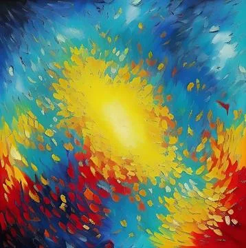 Digital art painted in style of Van Gogh painting style. Stock Illustration