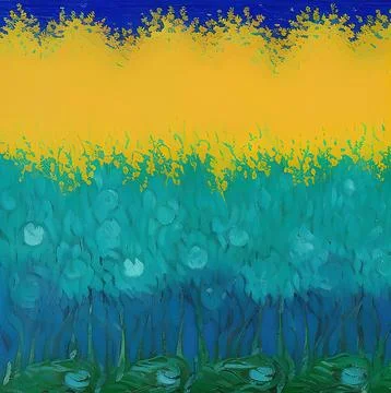 Digital art painted in style of Van Gogh painting style. Stock Illustration
