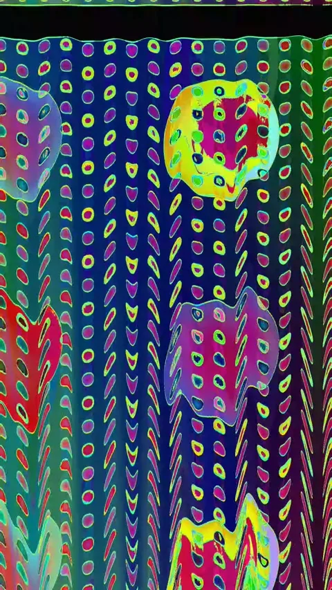 Digital Artifact 4K Vertical Seamless — Glitch Overlay VJ Stock Footage 329815319