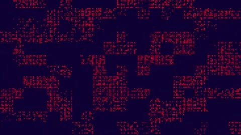 Digital Artifact Breakdown Background Wide Stock Footage 331074670