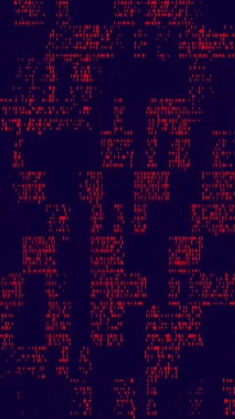 Digital Artifact Breakdown Portrait Stock Footage 331074665