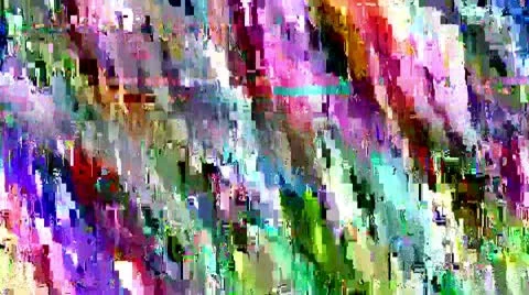 Digital artifacts and static Stock Footage 9872141