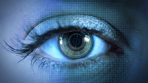 Digital Artificial Intelligence Futuristic Data Transmission HUD Loop Animation. Stock Footage 178400430