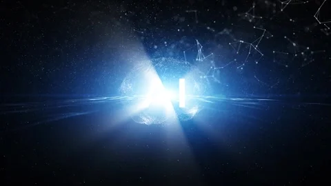 Digital artificial intelligence human brain loop animation background Stock Footage 346390754