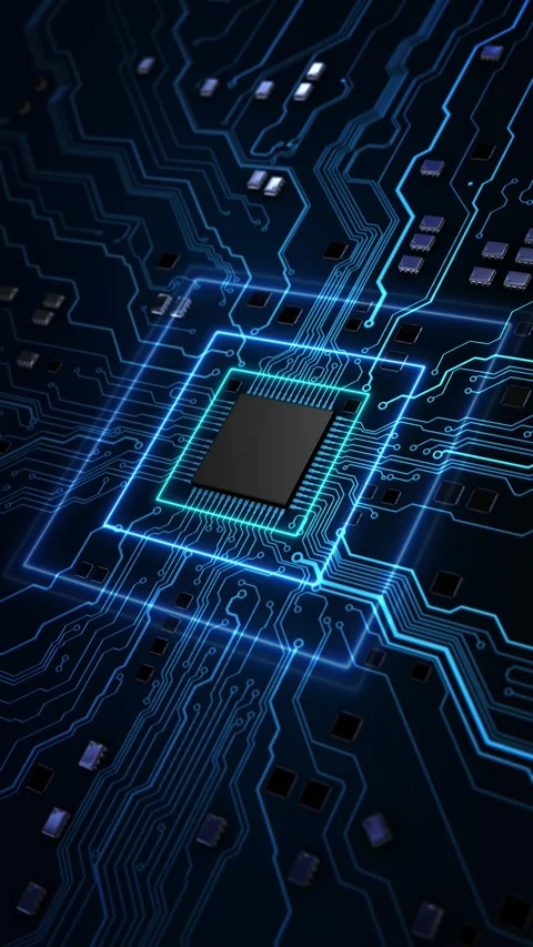 Digital Artificial Intelligence Processor Brain AI chatbot concept 4K 3D AI Lear Video stock 341897282