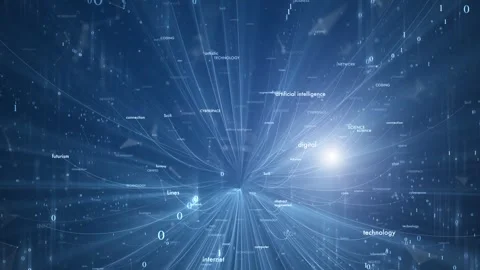 Digital artificial intelligence science word cloud animation 스톡 동영상 334076557