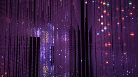 Digital Arts being exhibited at TeamLab Borderless Tokyo Stock-Footage 185100057