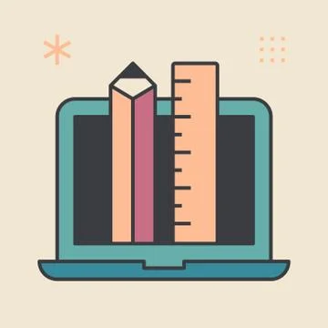 Digital arts concept. Unique and creative illustration. Stock Illustration