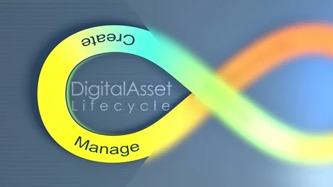 Digital Asset Lifecycle concept animatio... | Stock Video | Pond5