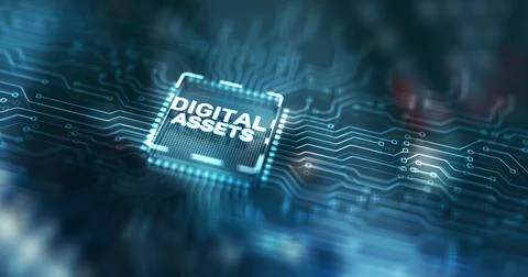 Digital asset management, Document imaging. Enterprise content management Stock Illustration