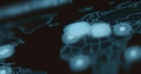 Digital Attacks on the Europe Stock-Footage 322618397