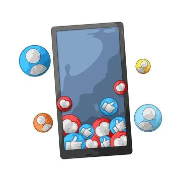 Digital audience illustration Stock Illustration