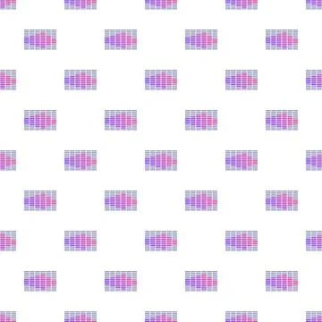 Digital audio equalizer displaying sound waves pattern Stock Illustration