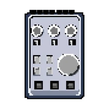 Digital audio interface game pixel art vector illustration Illustration