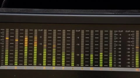 Digital Audio Meter Stock Footage 46759467