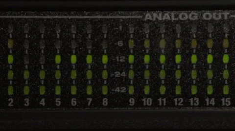 Digital Audio Meter MOTU Stock Footage 46339935