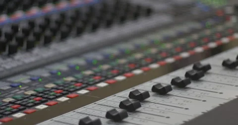 Digital Audio Mixer Automatic Stock Footage 62332826