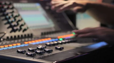 Digital Audio Mixer Vídeo Stock 41102525