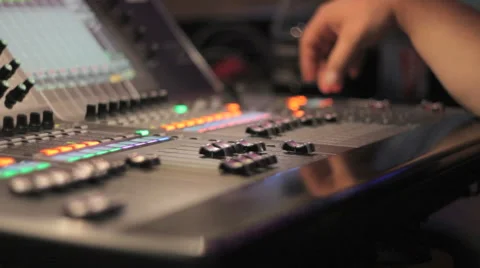 Digital Audio Mixer Stock Footage 41109353