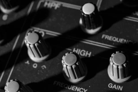 Digital Audio Mixing encoder 库存照片