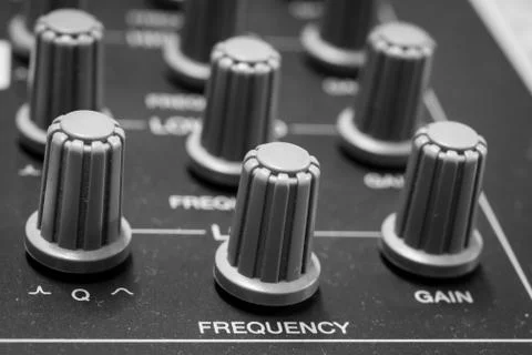Digital Audio Mixing encoder Stock Photos