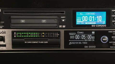 Digital Audio Recorded VU Meteres Stock Footage 147632341