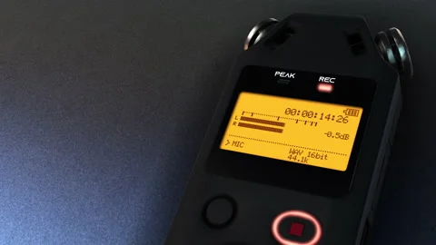Digital audio recorder in recording function - DX 動画素材 138883595