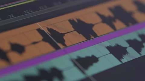 Digital Audio Recording Track Software Closeup Workstation Stock-Footage 177676820