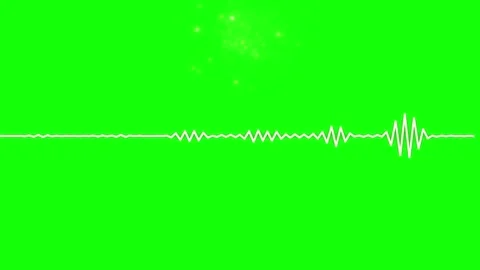 Digital audio sound waveform visualization with glowing particle effects overlay Stock Footage 338327506