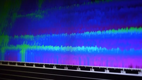 Digital Audio Spectrogram Stock Footage 102901000