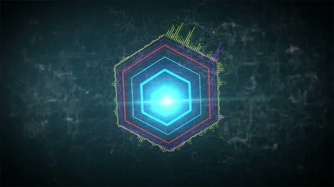Digital Audio Spectrum Motion Abstract Background Stock Footage 95783467