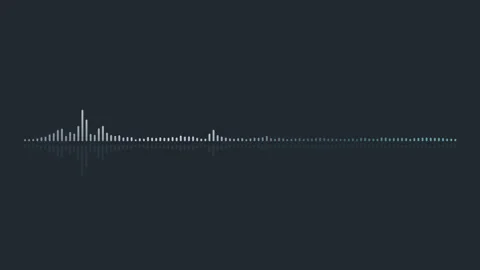 Digital audio spectrum sound. Equalizer effect Stock Footage 170904438