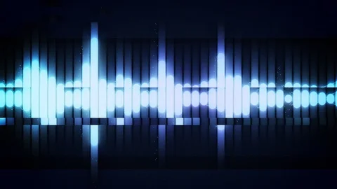 Digital Audio Spectrum Wave Effect 4K Stock Footage 95426534