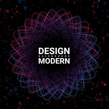 Digital audio studio vector abstract background with round. Music circle wave Stock Illustration