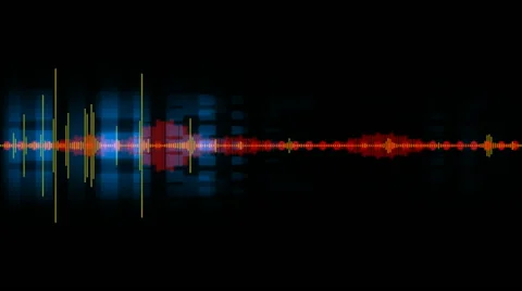 Digital audio waves Stock Footage 53511007